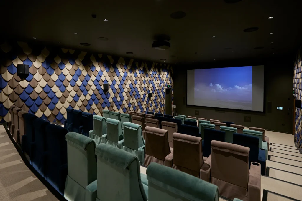 Large private cinema room at Tamahere Country Club