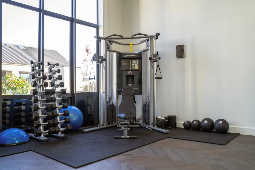 Gym equipment in the Health Spa at Tamahere Country Club